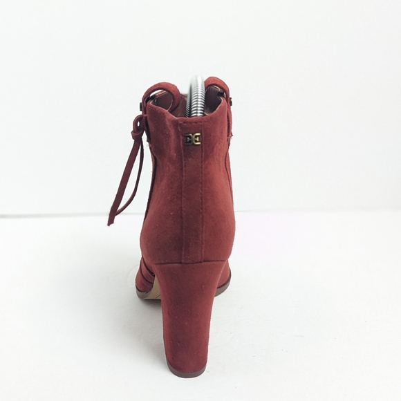 Sam Edelman red suede ankle boots - Picture 5 of 16